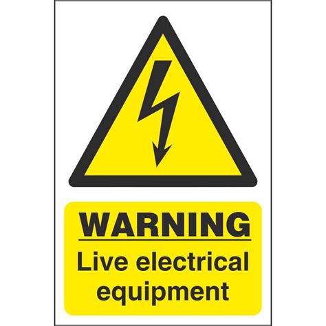 electrical box signs|live electrical warning sign.